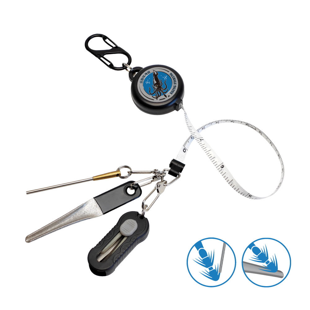 Fishing Line Cutter - 4in1 Eging Fishing Kit Retractor 100cm