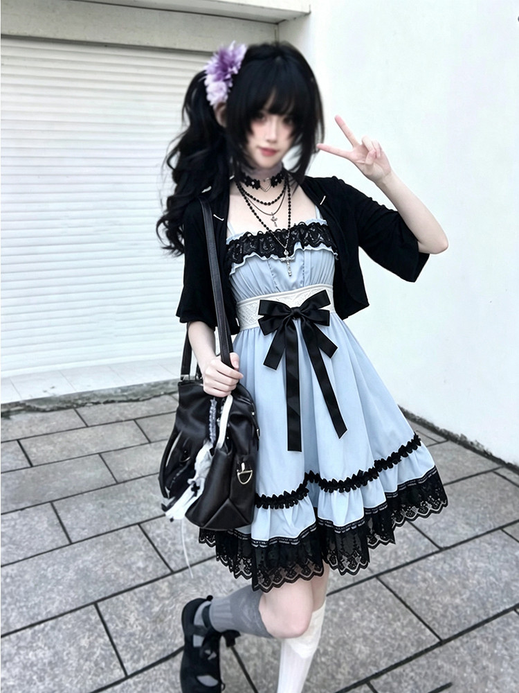 Sweet Japanese Lolita Two Piec - Fly Line ulasan dan harga