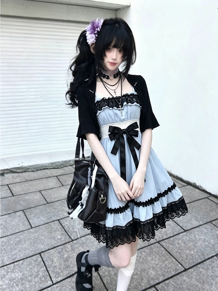 Sweet Japanese Lolita Two Piec - Fly Line ulasan dan harga