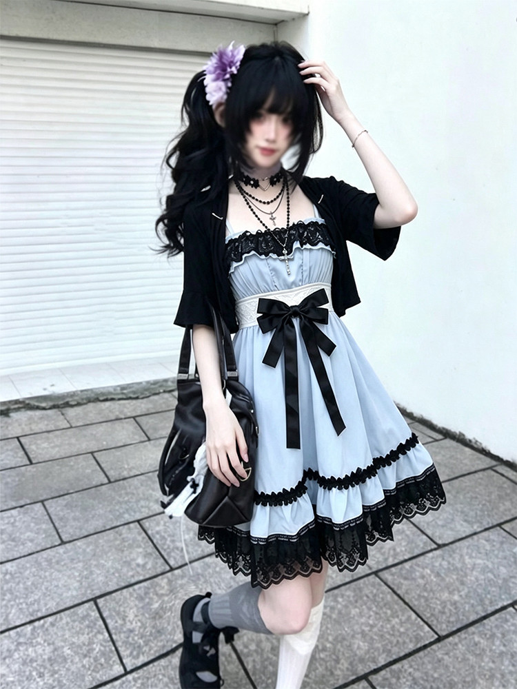 Sweet Japanese Lolita Two Piec - Fly Line ulasan dan harga